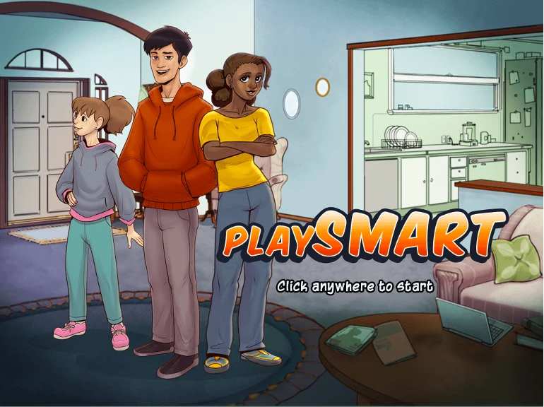 PlaySmart game title screen